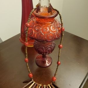 Necklace and earrings